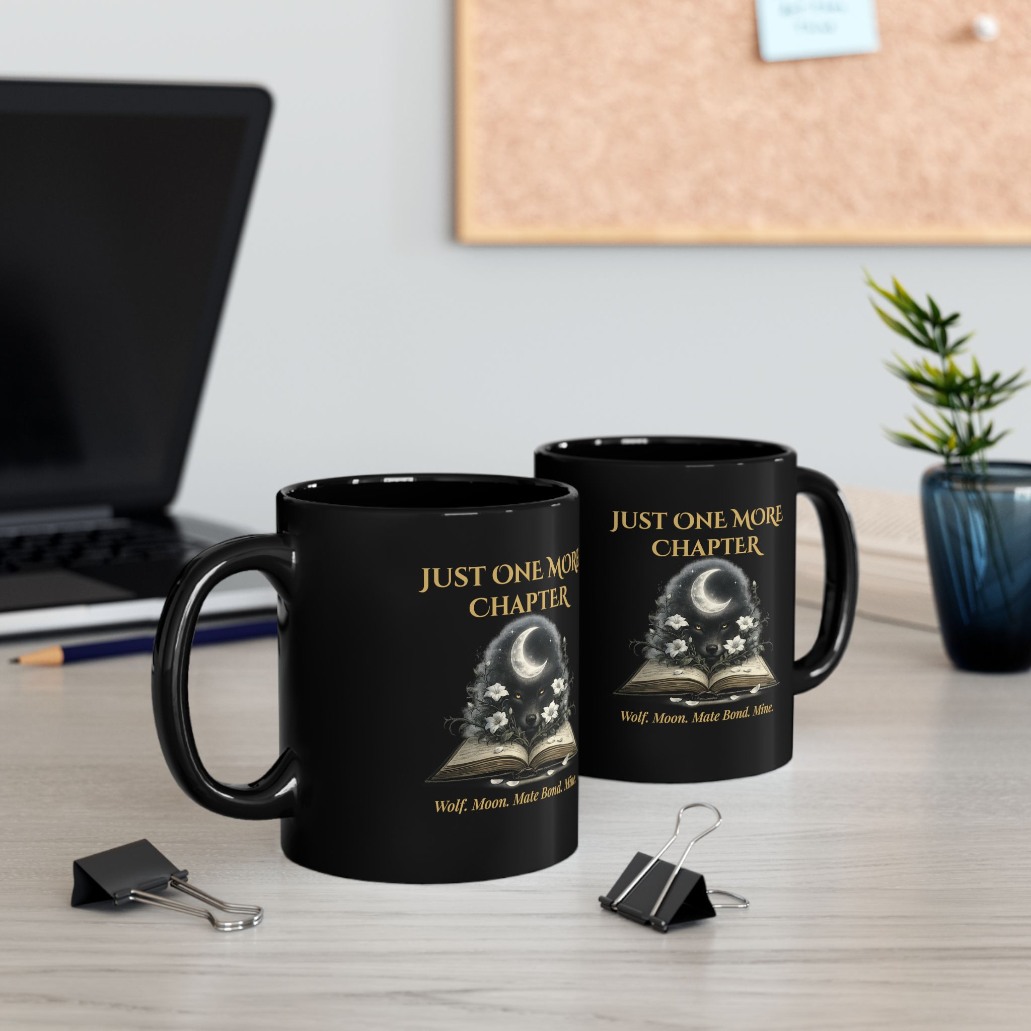 Just One More Chapter™ | Wolf. Moon. Mate Bond. Mine. | Mug