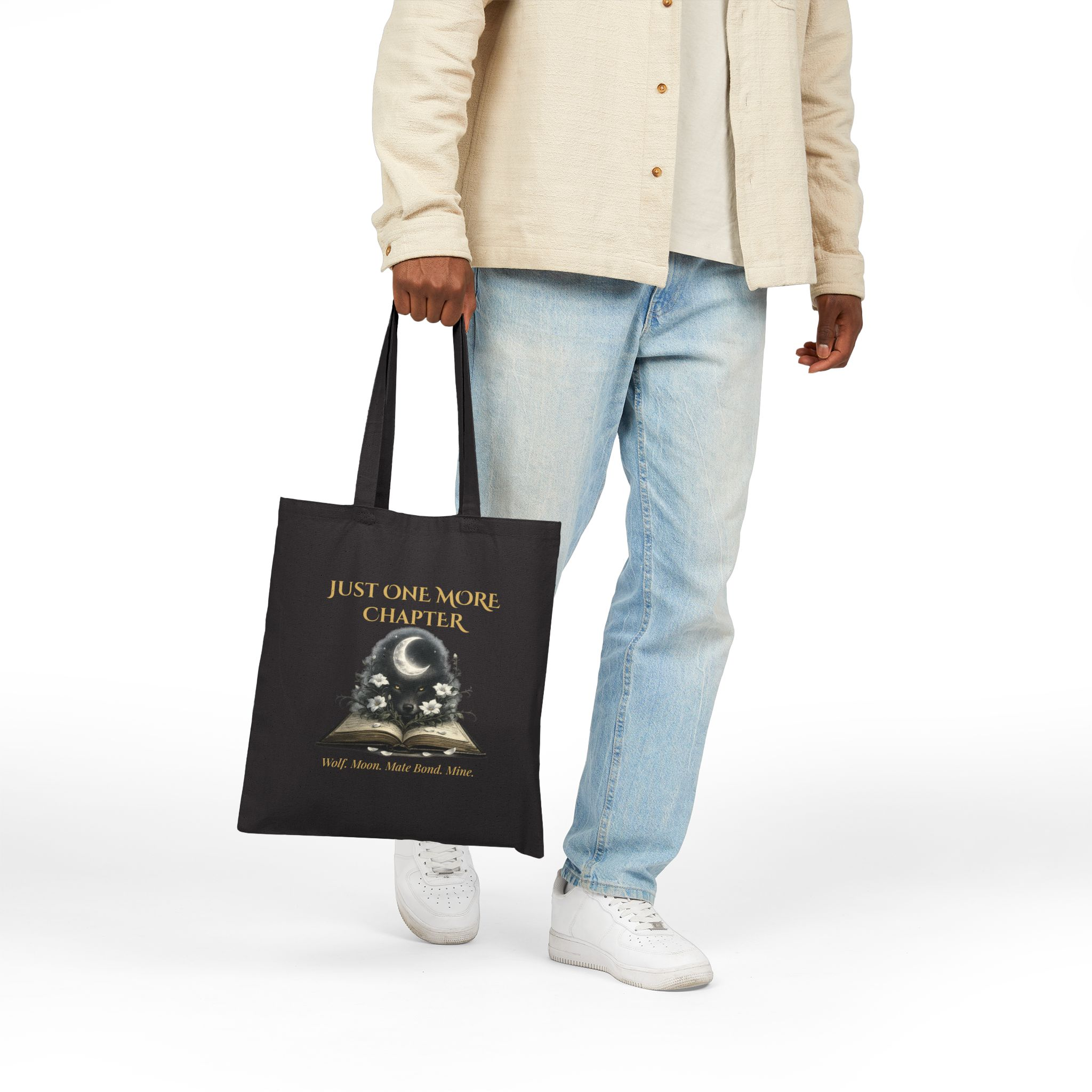 Just One More Chapterâ„¢ | Wolf. Moon. Mate Bond. Mine. | Tote - Image 2