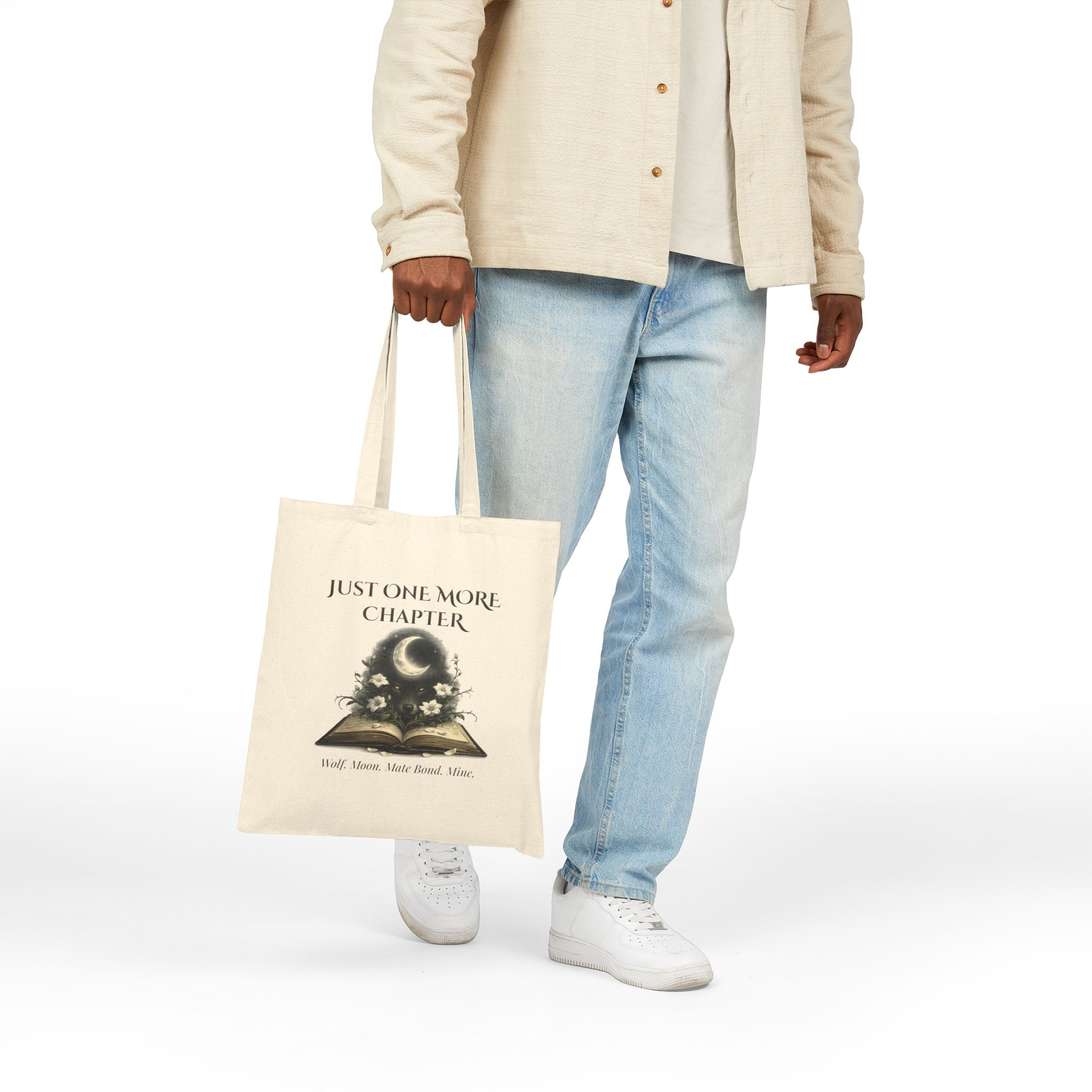 Just One More Chapterâ„¢ | Wolf. Moon. Mate Bond. Mine. | Tote - Image 3